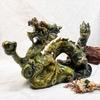 Natural Xiuyan Jade Chinese Dragon Crystal Carvings Factory Engraving Finely Carved Artworkfor Decoration Gifts