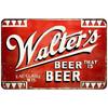 Винтажная алюминиевая вывеска Walters Beer Репродукция Рустикальный Декор Паба