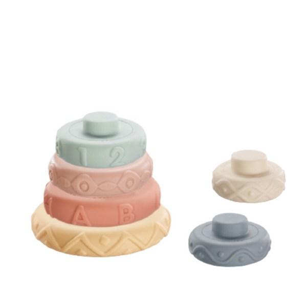 Casa Drawing Soft Jenga - штабелируемое верхнее кольцо для укладки детской игрушки, мягкая Jenga 6 шт., корейские детские товары