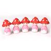 4Pcs/set Mushroom Doll Figures Decor Mini Fairy Garden Micro Landscape