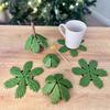 Press Christmas Tree Coaster Foldable Leaf Base Cup Mat Christmas Tree Quirky Toys  Children Girl