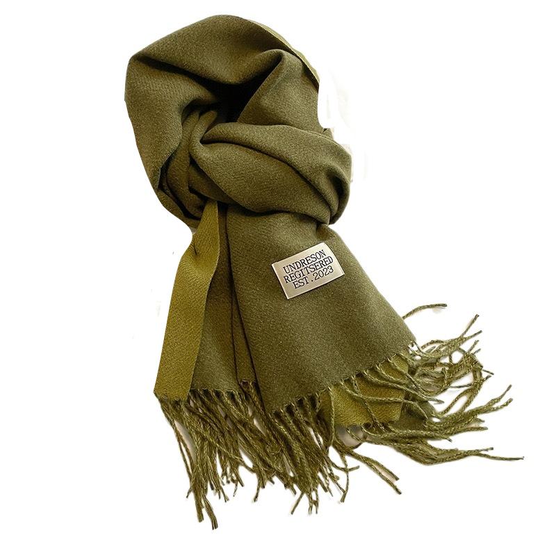 Warm Imitation Wool Scarf Two-sided Winter Long Shawl Classic Cashmere Shawl  Autumn Winter