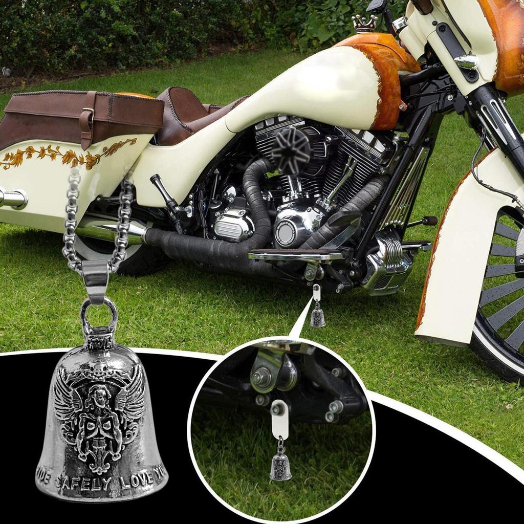 Колокольчики для байкеров для женщин Ангел Мотоциклетные принадлежности Маленький кулон-колокольчик для байкера Для дальних поездок Дорожное путешествие Ежедневные поездки
