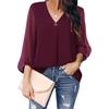 2023  Womens Clothing Spring Autumn Fashion Dot Puff Sleeve Women Tops V-neck Loose Long Sleeve Shirt Blouse Blusas 25792