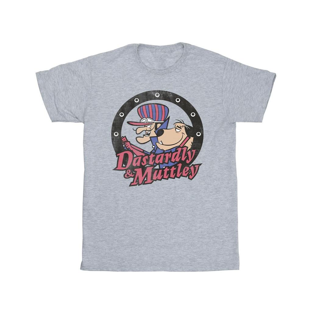 Wacky Races Mens Dastardly And Mutley Circle T-Shirt