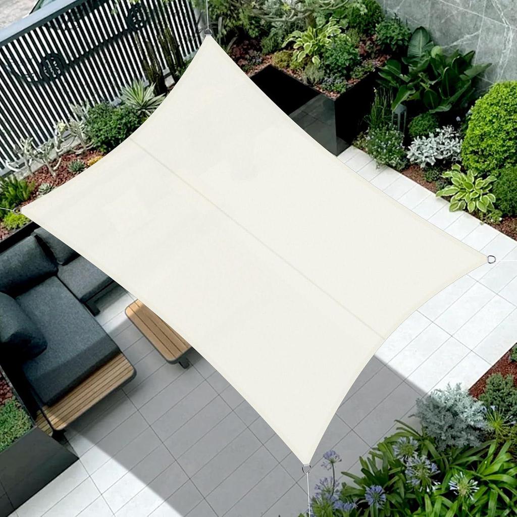Waterproof Sunshade Awning: Rainproof Rectangle/Square Canopy for Outdoor Courtyard/Balcony