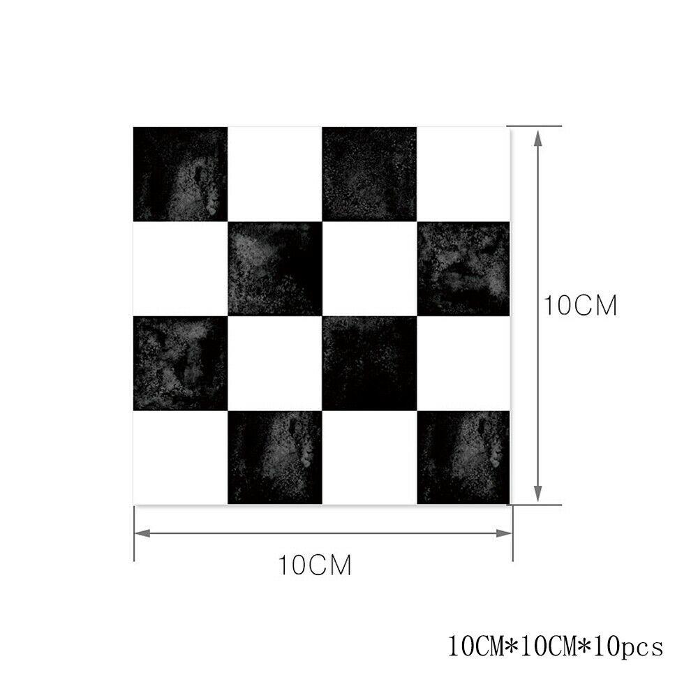 Яркие 10 шт. Наклейки на кухонную плитку с мозаичным узором Самоклеящийся декор для стен