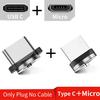 USLION Магнитный кабель Светодиодный нейлоновый кабель Micro USB Type C Зарядное устройство для Iphone USB-C Магнитный шнур Type-C