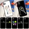 Чехол для iPhone 15 16 14 13 12 11 Pro Max Mini XR 15 16 Plus 16e с рисунком теннисного мяча и ракеток Защитная крышка