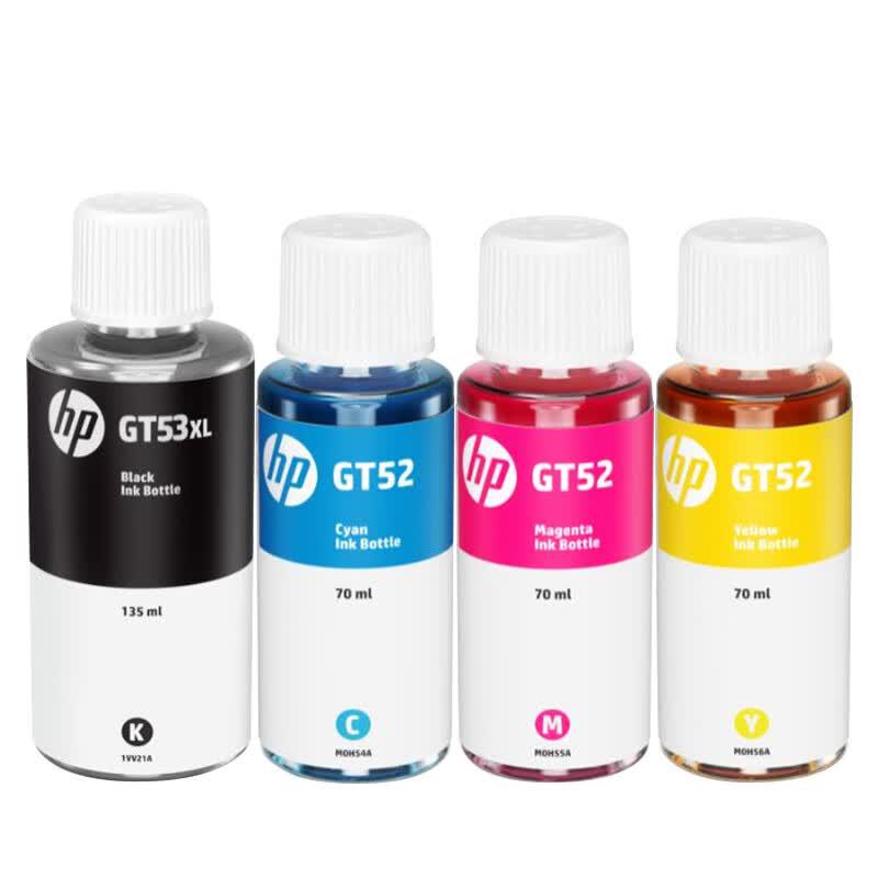 HP GT53/GT52 Original 4-Color Ink Bottle Set