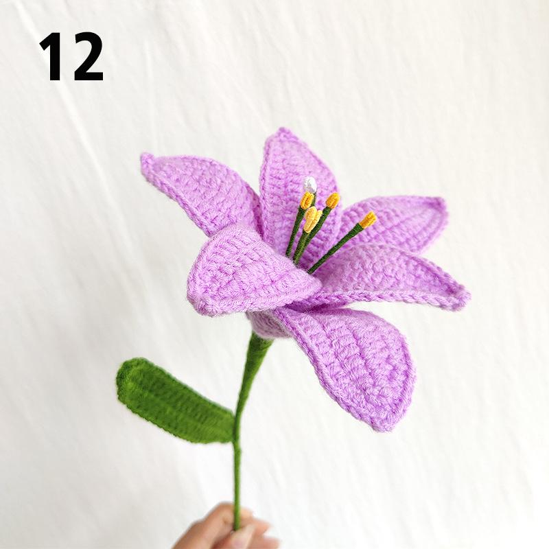 Подарок на День Учителя Подсолнух Вязаный Цветок Вязаный Цветок Ручной Работы Букет Домашний