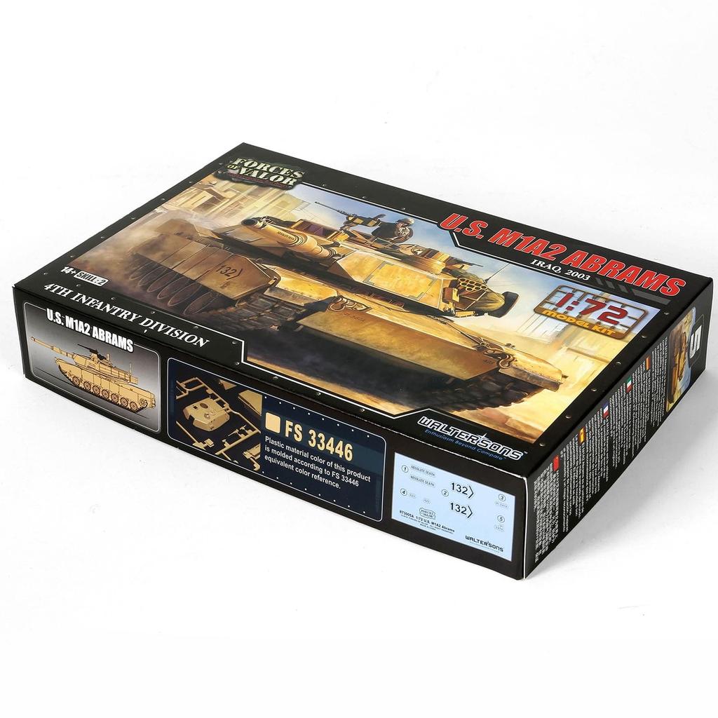 Platz Waltersons US M1A2 Abrams 4th Infantry Division 2003 Iraq Samawah Plastic Model Kit WS55005R 1/72 (Tank)