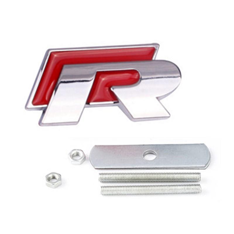 JPO1 3D Metal Car Grilles Emblem Auto Trunk Fender Mark Label Stickers For VW GTI Polo Golf Passat Tiguan Arteon Touareg CC Taigo GTE