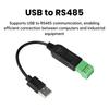 USB в RS485 Преобразователь последовательного порта Модуль связи Последовательный порт ПЛК Модуль ввода-вывода RS-485 Разъем RS-485 USB в RS485 Конвертер CH340