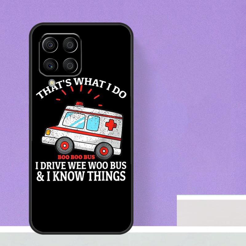 Ambulance EMS EMT Paramedic For Samsung Galaxy M13 M33 M53 M12 M32 M52 M14 M34 M54 M20 M51 M21 M30s M31s M15 M55 Case