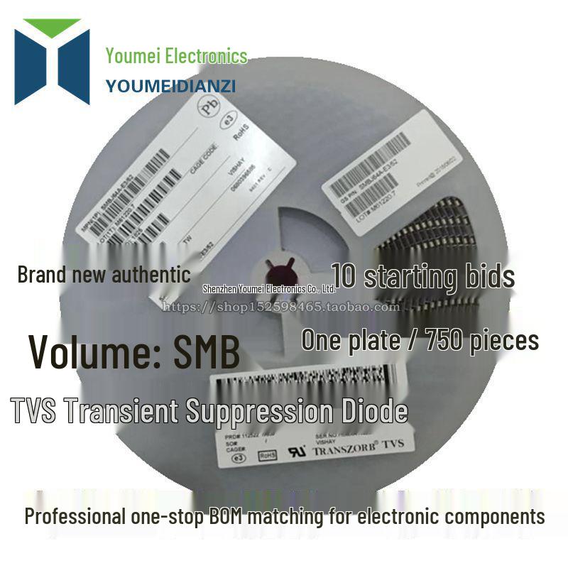SMD TVS Diode, SMBJ160A, DO-214AA, Screen Printed, Unidirectional SMB Transient Voltage Suppressor.