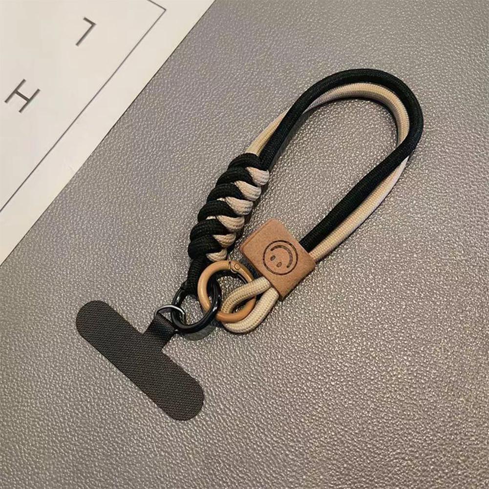 Collision Color Woven Phone Case Universal Hanging Rope Short Handheld Pendant Anti Fall Versatile Wristband Trend Niche