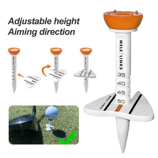 4 шт. футболки для гольфа с улучшенной премиальной большой головкой, высокая прочность, небьющиеся, регулируемые по высоте портативные футболки для гольфа, аксессуары