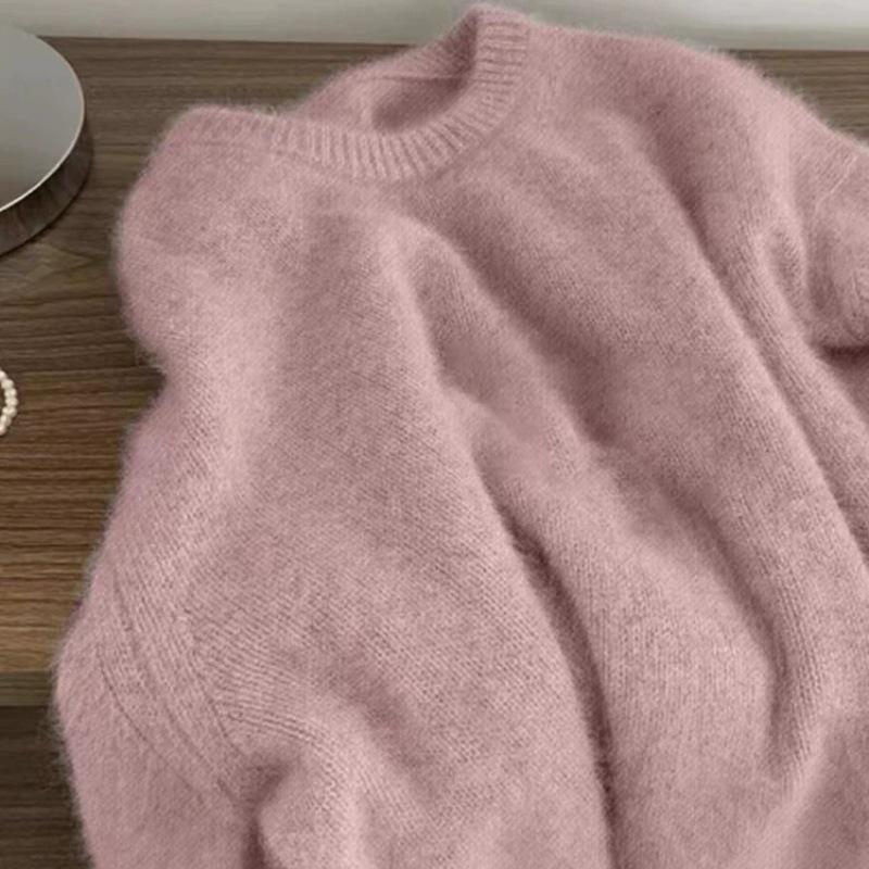 Women's Cozy Japanese-Style Pullover Sweater - Soft, Loose Knit for Autumn and Winter