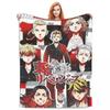 Tokyo Revengers Merchandise Blanket Fleece Sofa Japanese Manga Throw Blankets Comfortable Lightweight for Office Bedspread