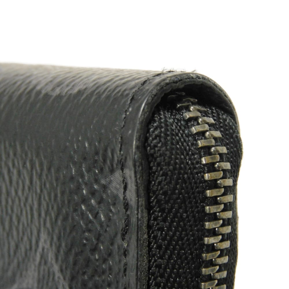 Подержанный 12564 Кошелек Zippy, Вертикальный, M81662 7943, Черный, RFID IC-чип, Monogram Eclipse Noir Мужской из Японии