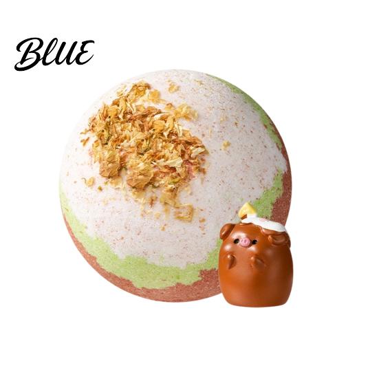 Соль для спа-ванны с шариком и игрушкой-сюрпризом Внутри Фруктовый Цветочный Растительный Экстракт Ручная работа Натуральный Морской Пузырь Женский Мужской SPA Подарок