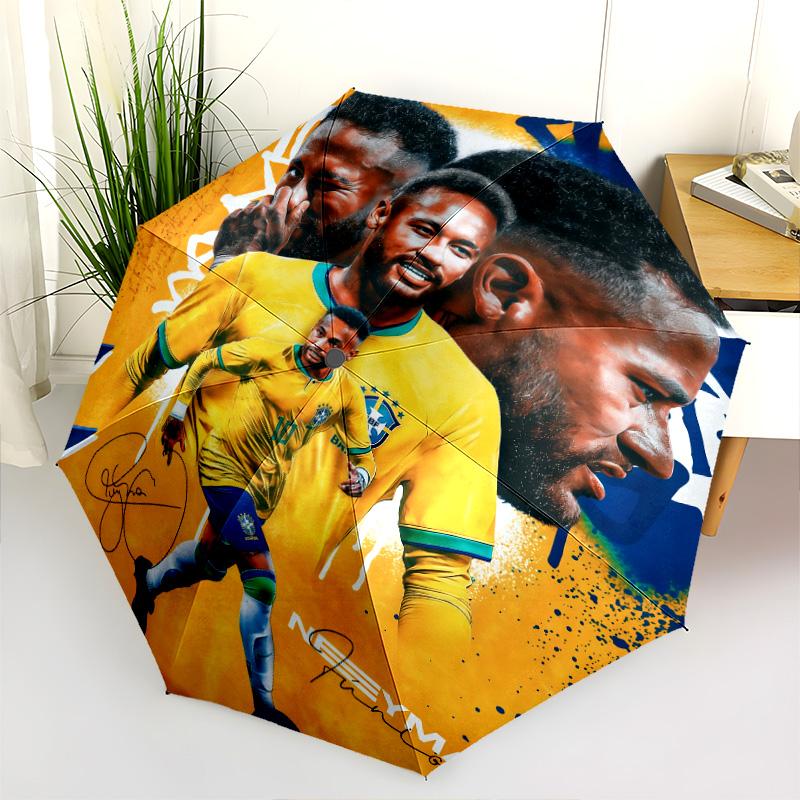 Ronaldo's Legacy: Number Journey Folding umbrella Suitable for all seasons durable printing Three folds Umbrella