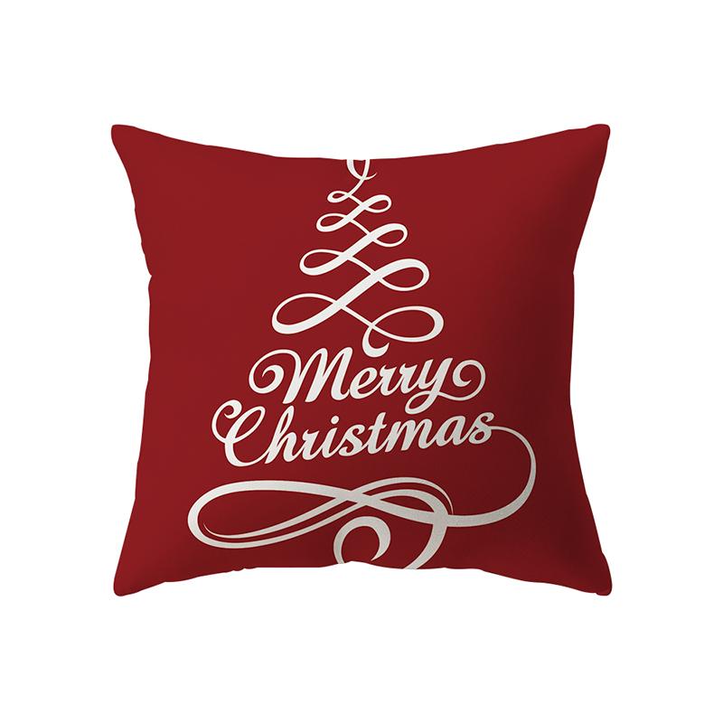 Рождественская елка, Рождественские украшения, наволочка с принтом, домашняя гостиная, украшение для дивана, полиэстеровая подушка, наволочка