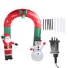 7.9ft Christmas Inflatables Santa Snowman Archway Blow Up Outdoor Decoration Christmas Archway for