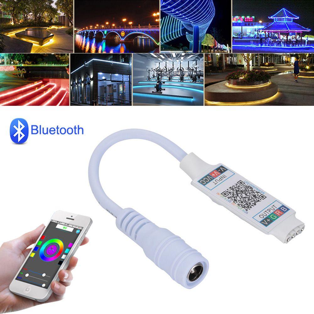 Mini Smart DC 5-24V Music RGB Controller Bluetooth LED Light Strip Adaptor
