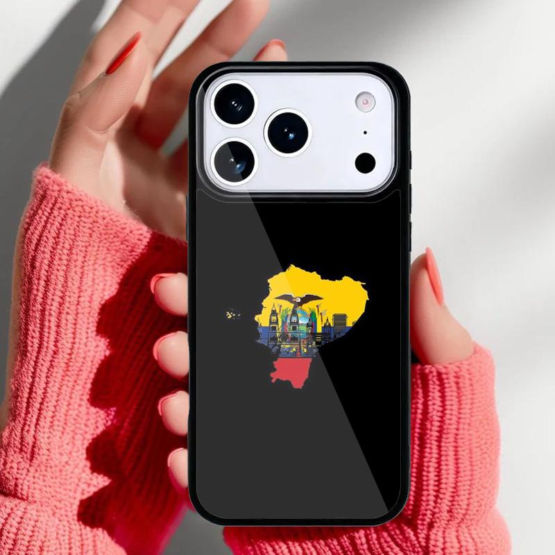 Чехол для телефона Флаг Эквадора для iPhone 17 16 15 14 13 Pro Max Задняя крышка для 12 11 Pro Coque