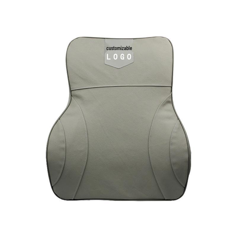 Lexus Lingzhi Genuine Leather Headrest & Lumbar Support with Memory Foam – Customizable Logo