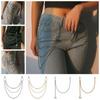 Link 3-Layer Key Chains Clip Jean Key Wallet Chain Waist Pants Chain Gothic Punk Wallet Chain Belt
