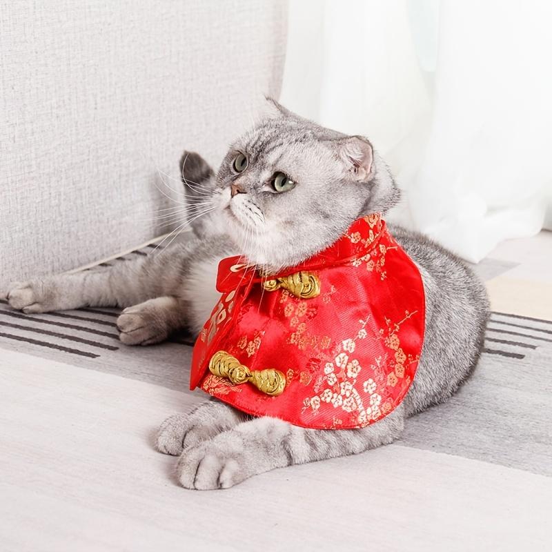 Китайский новогодний костюм для кошек и собак с красным конвертом – идеально подходит для праздничных торжеств