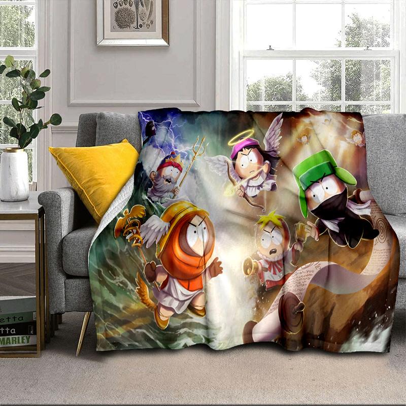 South Friends Adventure Blanket Flannel Blanket for bed, sofa, Camping, Hiking, Picnic Essentials, gift for family Fan gifts