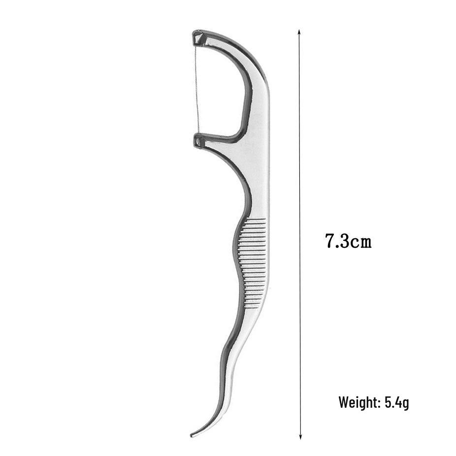 Portable 304 Stainless Steel Toothpick Set with Storage Tube for Oral Care