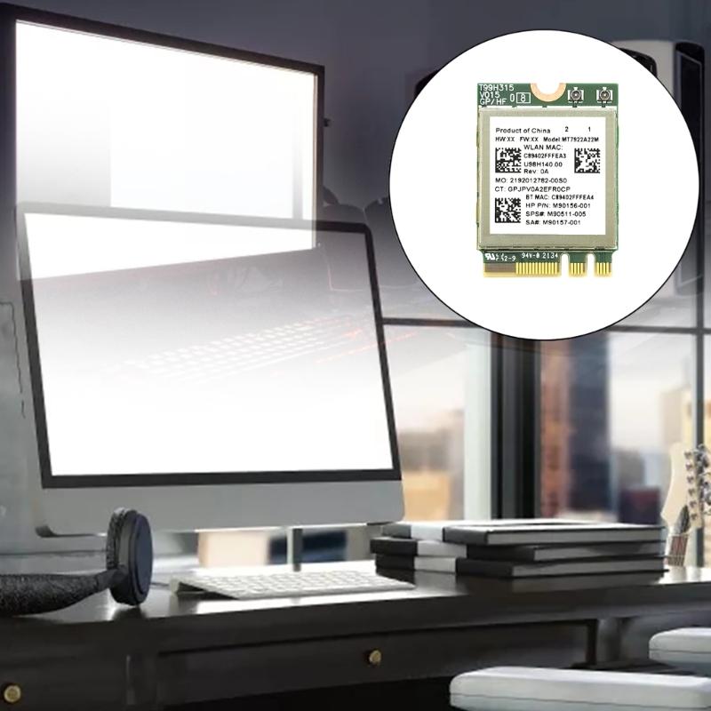 LAN Card Used for k- Wi-Fi 6E MT7922 2400Mbps - Wireless  Card Bulit in - IPEX MHF4 Antennas Tested