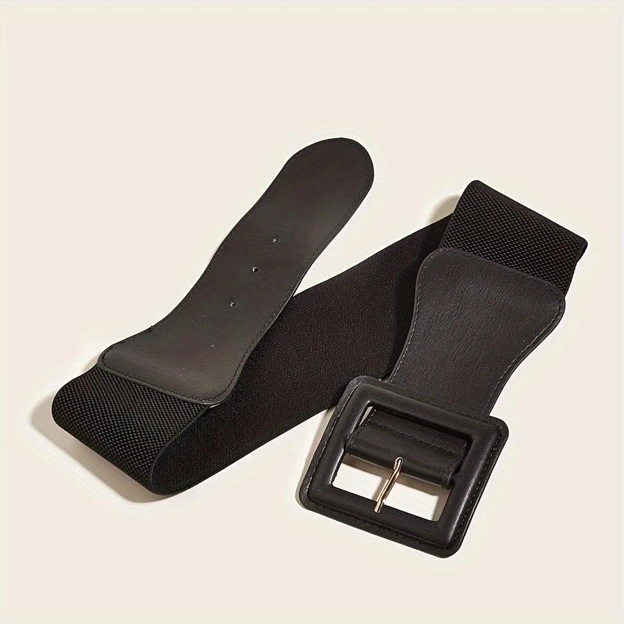 Пояс с квадратной пряжкой Grit, персонализированный пояс с рыбьей чешуей, эластичный пояс-кушак, женские аксессуары для платья