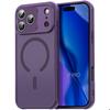 Protective Case - BOOLING - for iPhone 17 Pro - Shockproof - Purple Silicone - Wireless Charger