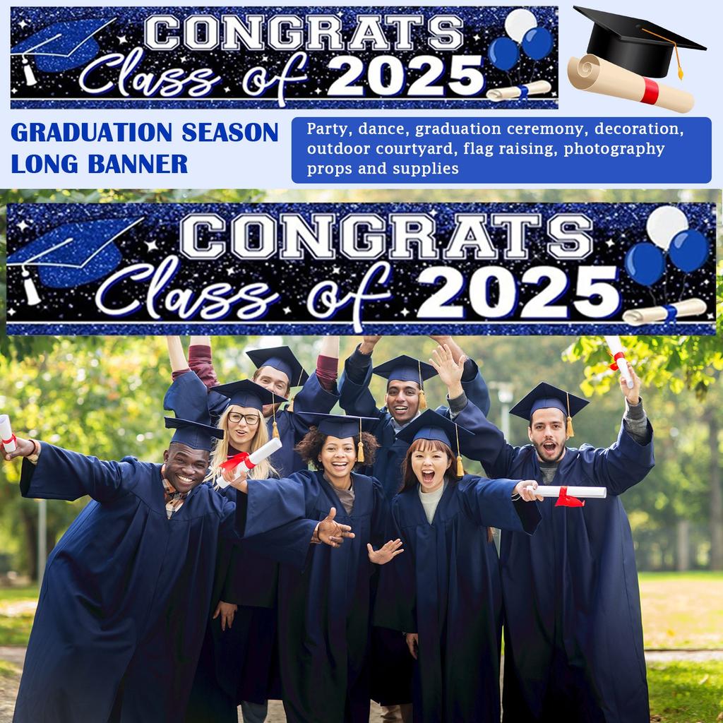 Graduation Banner Theme Party Decorations Graduation Couplet Banner Graduation Backdrops