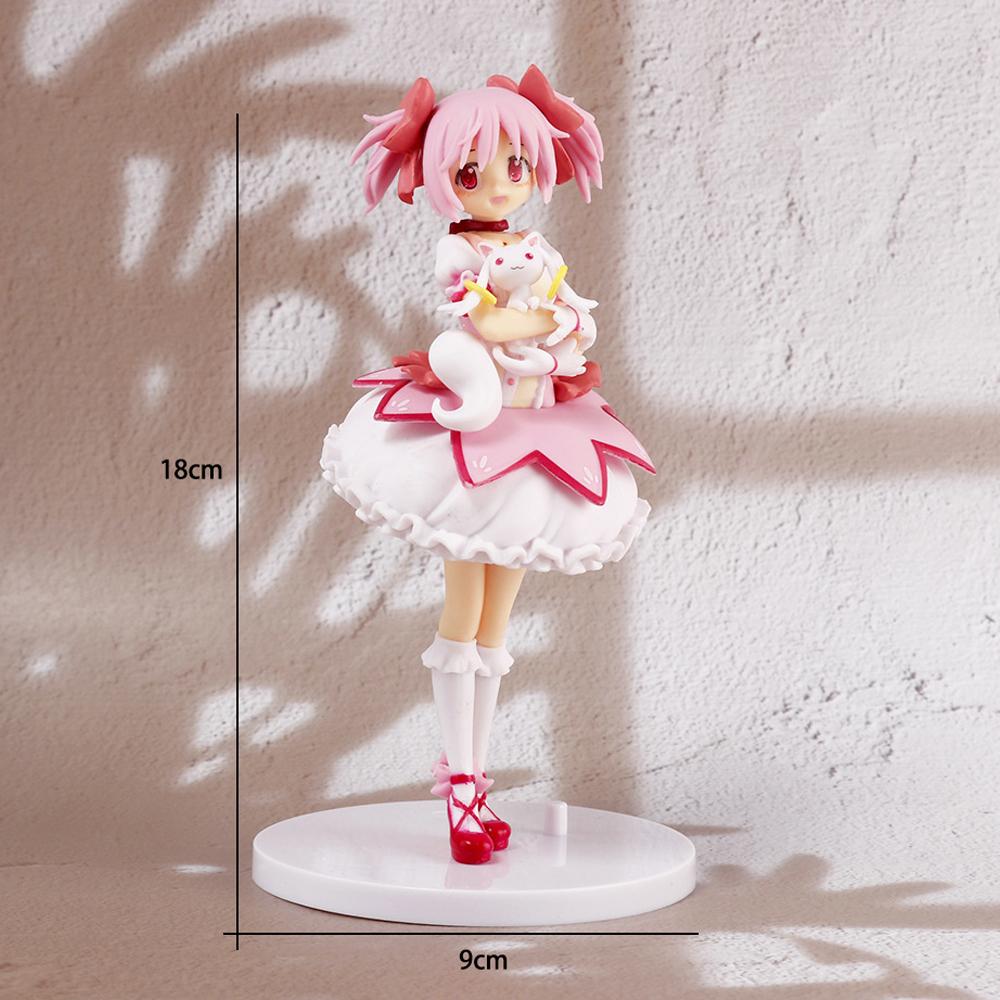 Puella Magi Madoka 18 см Магика Аниме Фигурка Канамэ Мадока Фигурка Экшн Волшебница Модель Декор Статуэтка Куклы Игрушки Рождественский Подарок