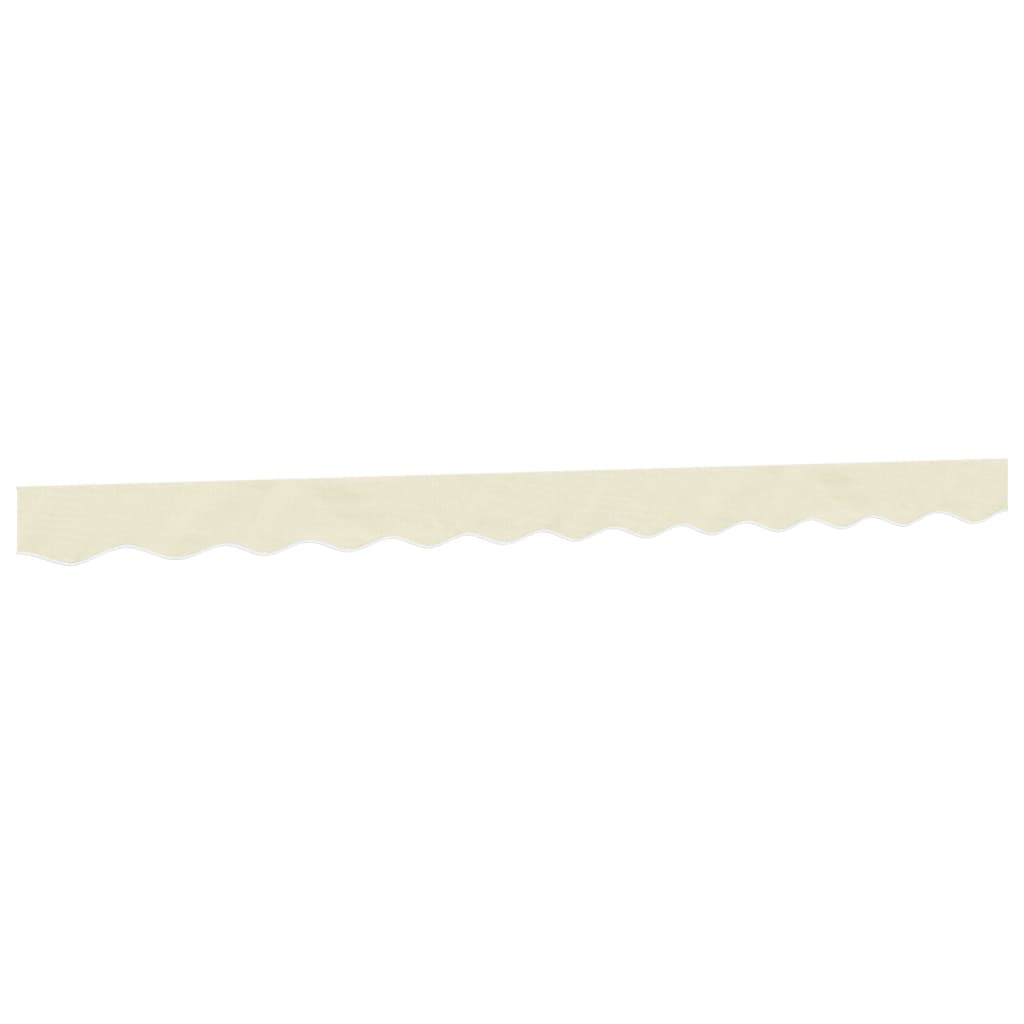 Cream Striped Awning Valance 3 m