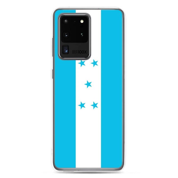 Coque Téléphone - Honduras - Samsung Galaxy S21 - Drapeau Officiel - Souple - Multicolore
