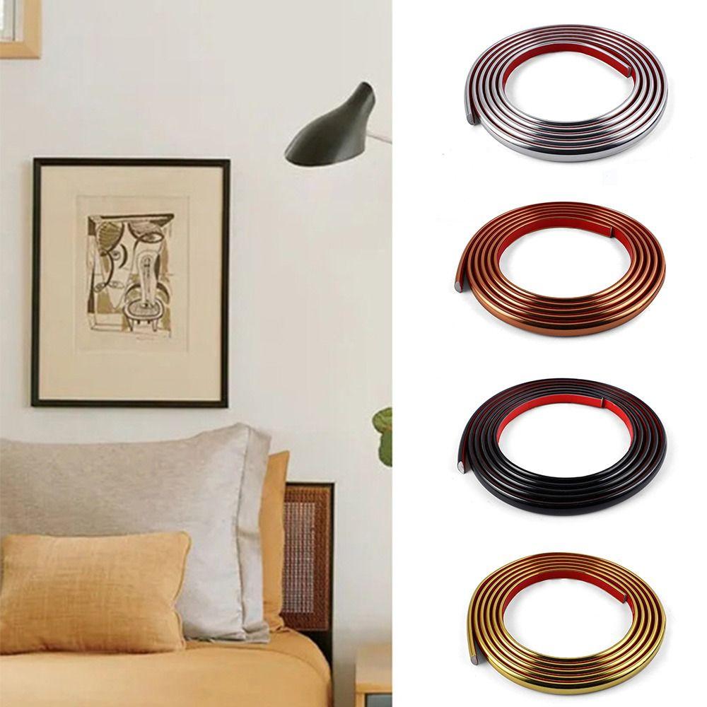 Самоклеящаяся кромка из ПВХ своими руками, полукруглая линия, рамка для зеркала, круговая лента