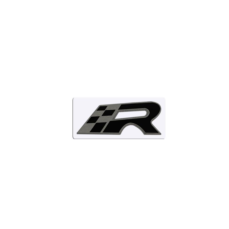 Metal 3D R Front Grille Sticker Car Rear Trunk Body Emblem Badge for SEAT Leon Ibiza 300 6J 6L Alhambra Exeo Altea Ateca cupra