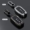 Чехол для брелока из цинкового сплава, совместимый с Toyota Land Cruiser, 4Runner, RAV4, Camry, Highlander 2019-2022, защитный чехол, серый