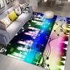Music Note Carpet for Living Room Bedroom Hallway Balcony Entrance Doormat Floor Mat Large Soft Anti-slip Area Rug Home Decor
