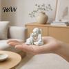 3D-печатный домашний декор, Статуэтка Девочки и Кошки, Милая Фигурка Котенка, Смоляной Настольный Декор, Современное Искусство, Декоративный Элемент Тонкой Линии, Скульптура-Орнамент для