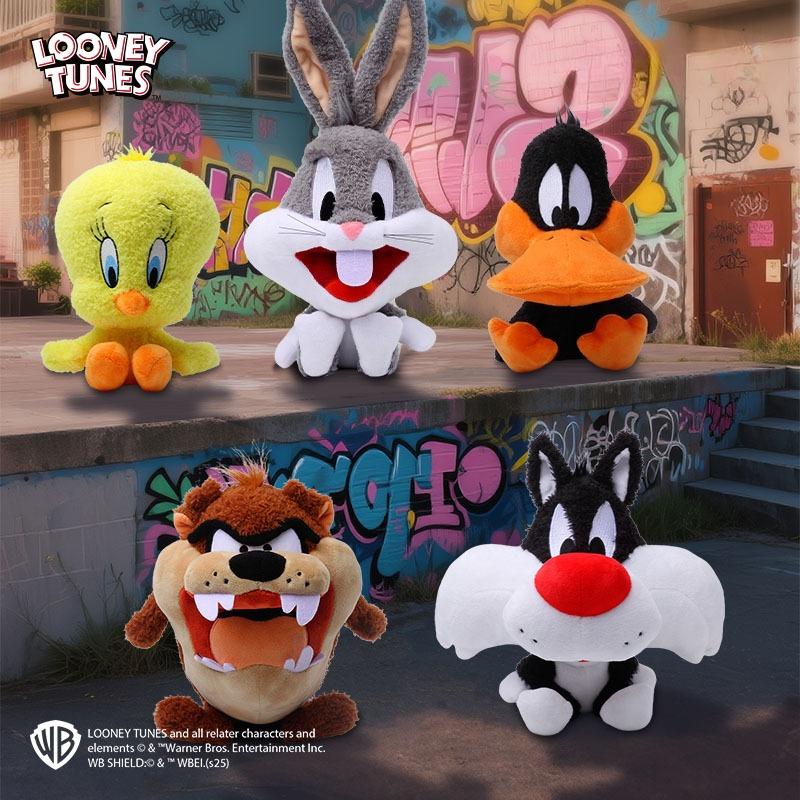 Новая большая плюшевая игрушка Looney Tunes 20 см Багз Банни Мультяшное набивное животное Мягкая кукла Подарок на день рождения для детей