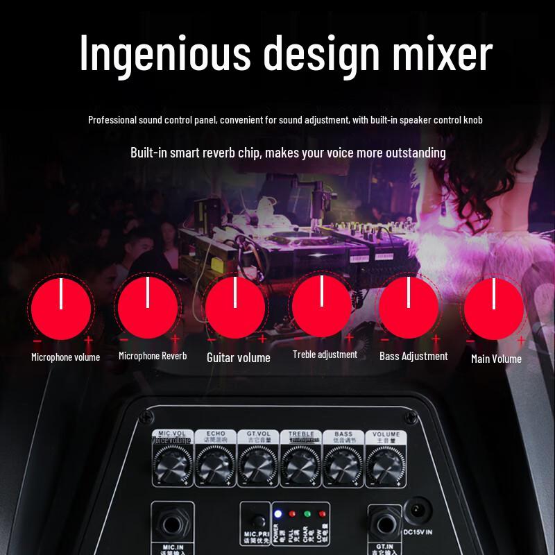 Temi QX-1229 Portable Trolley Speaker